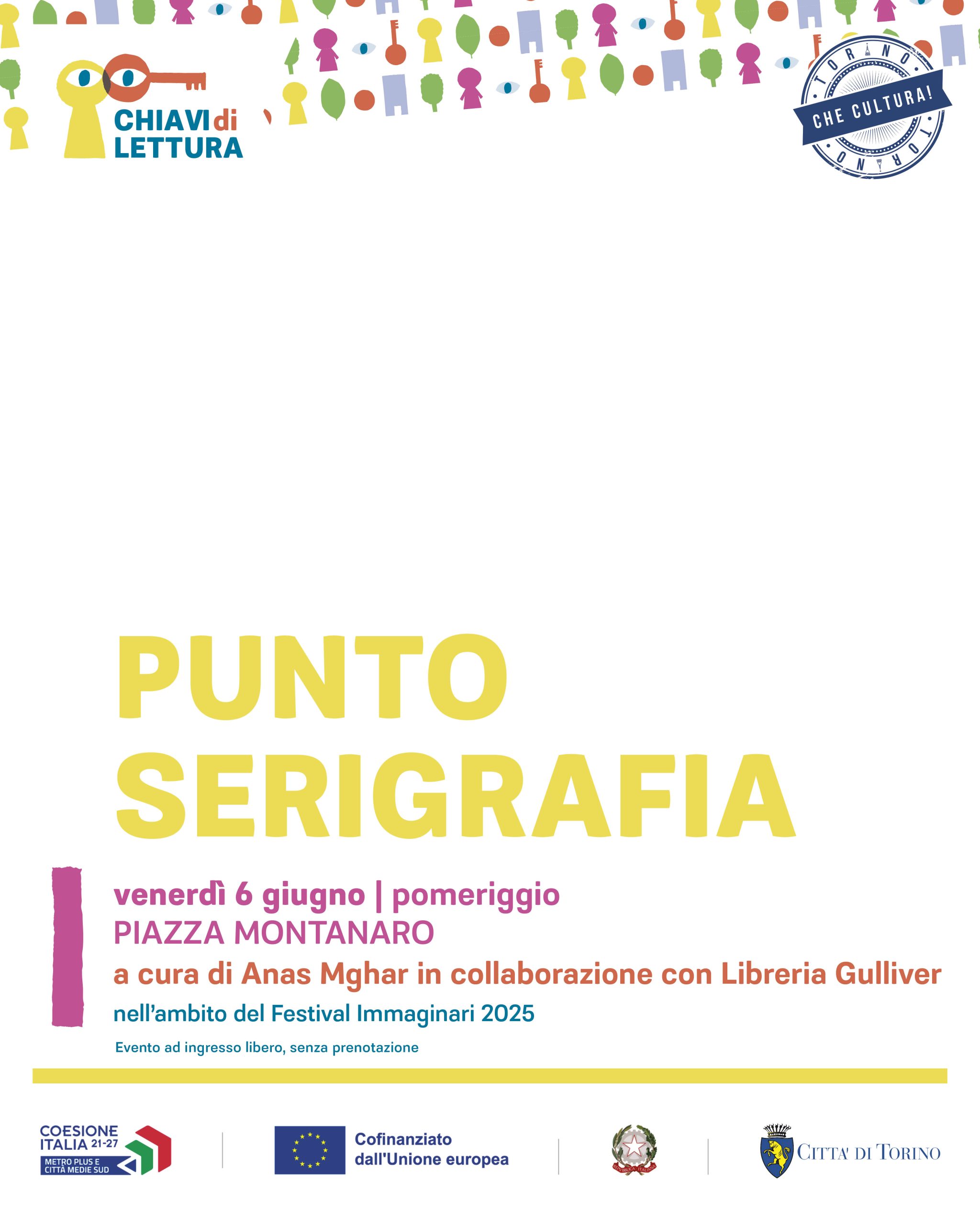 Punto serigrafia | 6 giugno | Piazza Montanaro | Anas Mghar