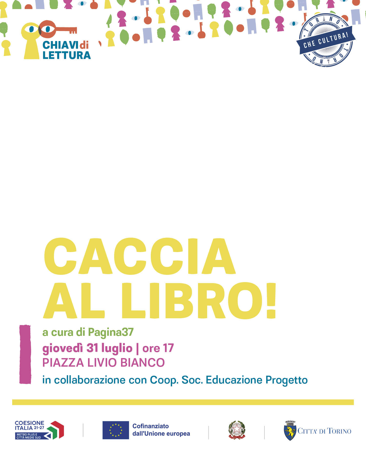 Caccia al libro | 31 luglio |  Piazza Livia Bianco | Pagina37