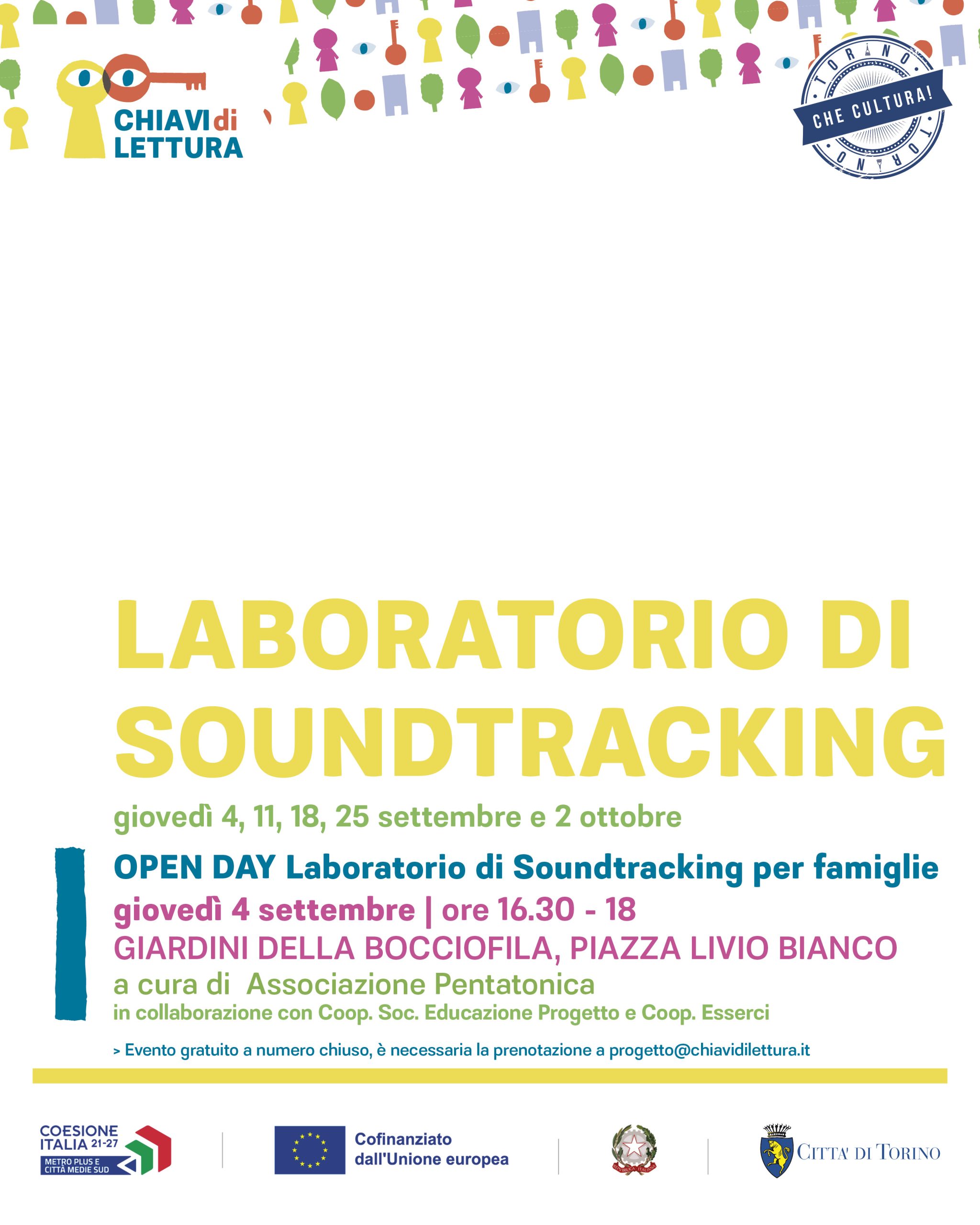 OPEN DAY Laboratorio di Soundtracking per famiglie 